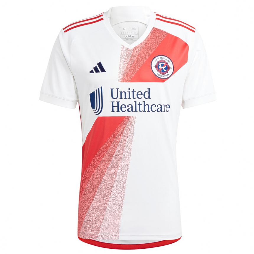 Niño Fútbol Camiseta Gustavo Bou #7 Blanco Rojo 2ª Equipación 2024/25 Perú