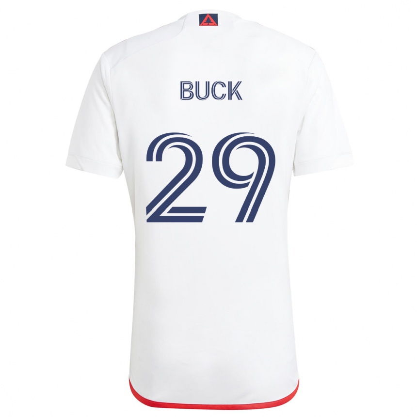 Niño Fútbol Camiseta Noel Buck #29 Blanco Rojo 2ª Equipación 2024/25 Perú