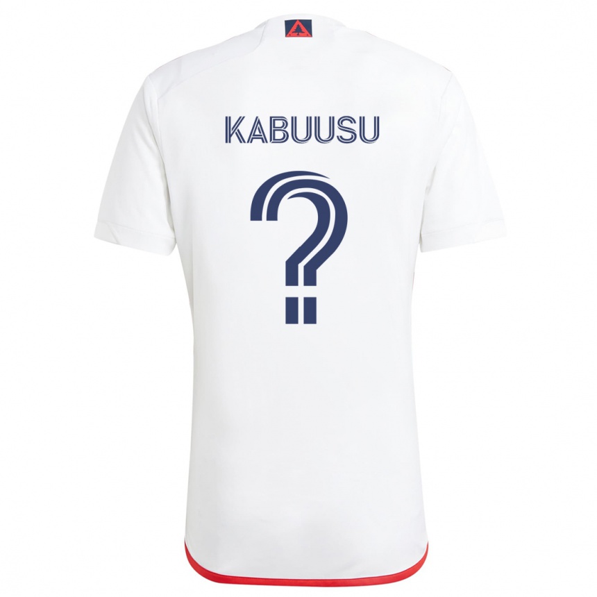 Niño Fútbol Camiseta Jamie Kabuusu #0 Blanco Rojo 2ª Equipación 2024/25 Perú