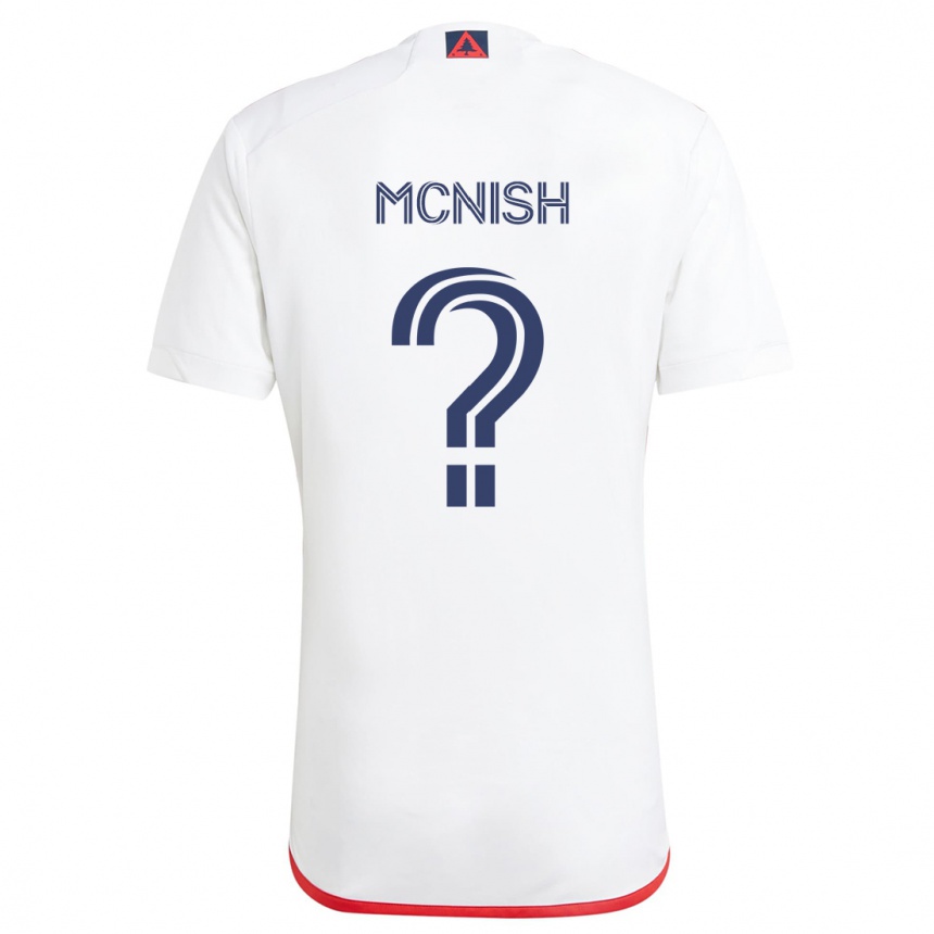 Niño Fútbol Camiseta Sheridan Mcnish #0 Blanco Rojo 2ª Equipación 2024/25 Perú