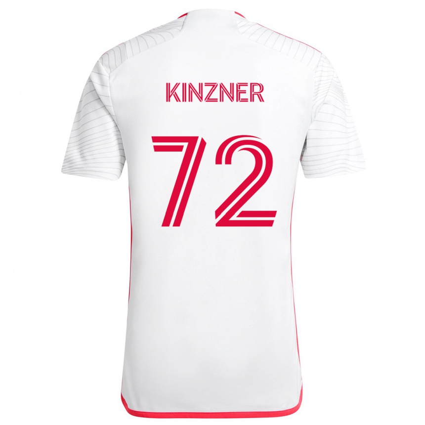 Niño Fútbol Camiseta Eric Kinzner #72 Blanco Rojo 2ª Equipación 2024/25 Perú