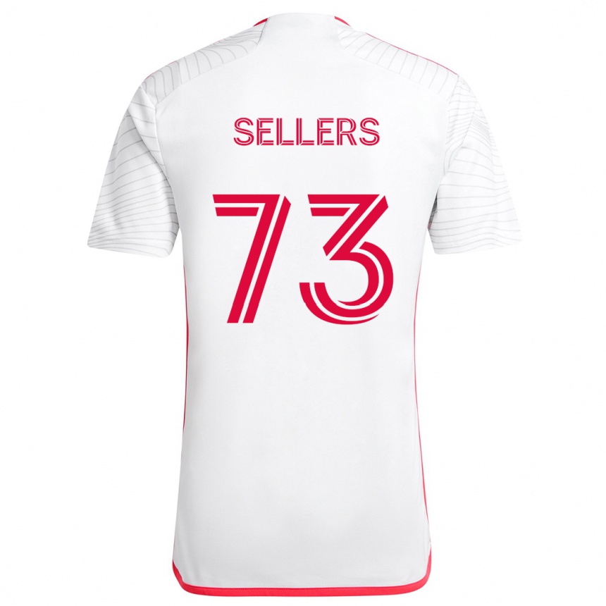 Niño Fútbol Camiseta Braydon Sellers #73 Blanco Rojo 2ª Equipación 2024/25 Perú