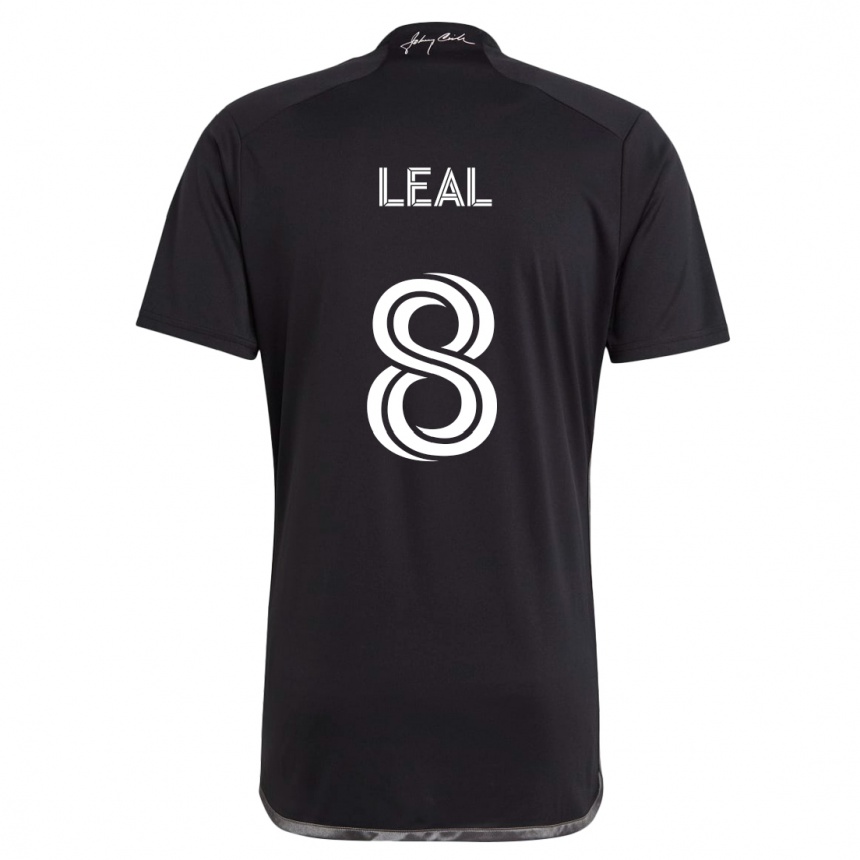 Niño Fútbol Camiseta Randall Leal #8 Negro 2ª Equipación 2024/25 Perú