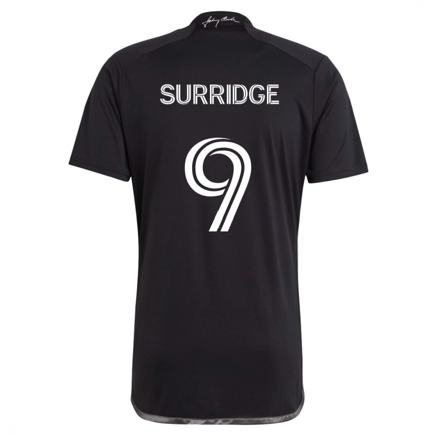 Niño Fútbol Camiseta Sam Surridge #9 Negro 2ª Equipación 2024/25 Perú