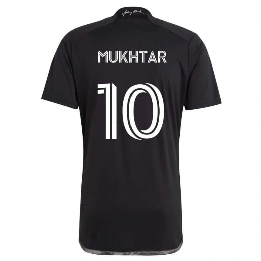 Niño Fútbol Camiseta Hany Mukhtar #10 Negro 2ª Equipación 2024/25 Perú