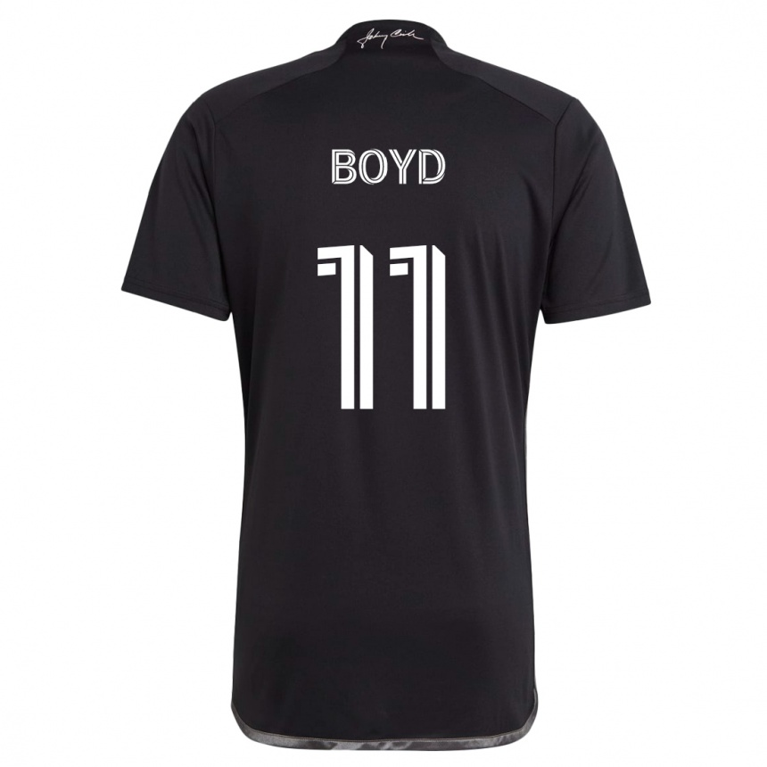 Niño Fútbol Camiseta Tyler Boyd #11 Negro 2ª Equipación 2024/25 Perú