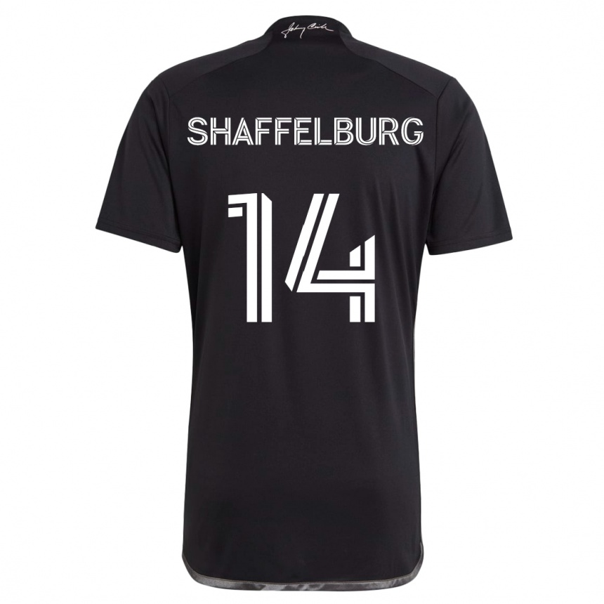 Niño Fútbol Camiseta Jacob Shaffelburg #14 Negro 2ª Equipación 2024/25 Perú