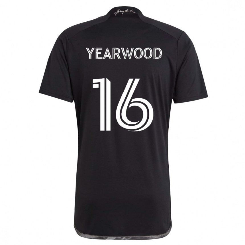 Niño Fútbol Camiseta Dru Yearwood #16 Negro 2ª Equipación 2024/25 Perú