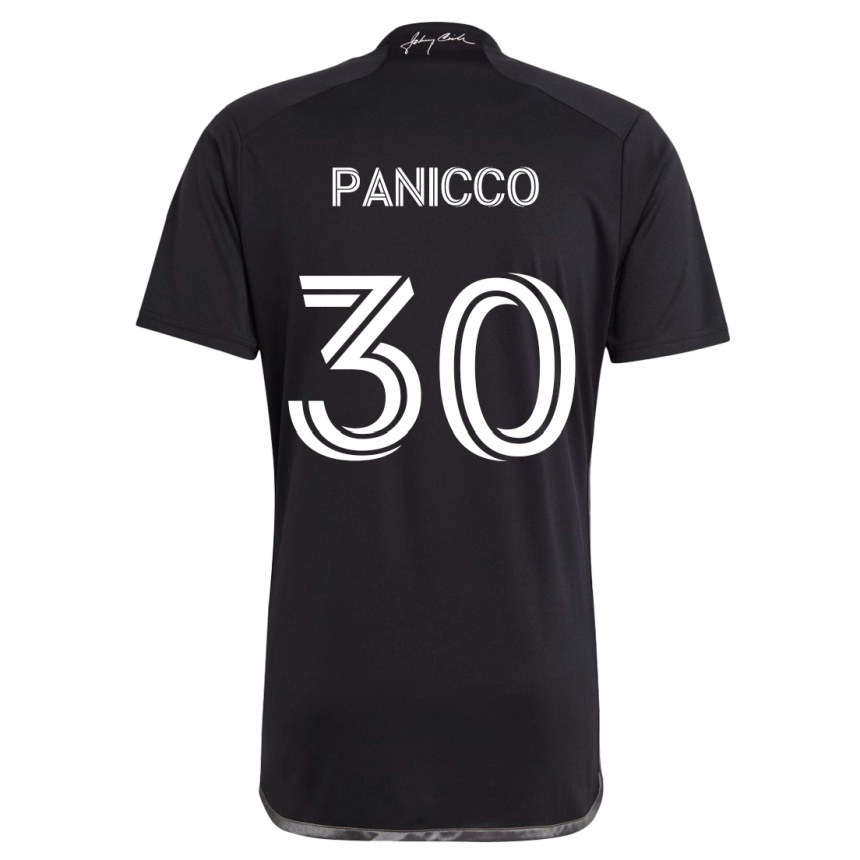 Niño Fútbol Camiseta Elliot Panicco #30 Negro 2ª Equipación 2024/25 Perú