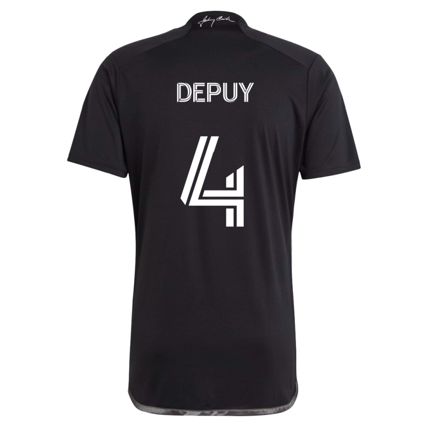 Niño Fútbol Camiseta Nick Depuy #4 Negro 2ª Equipación 2024/25 Perú