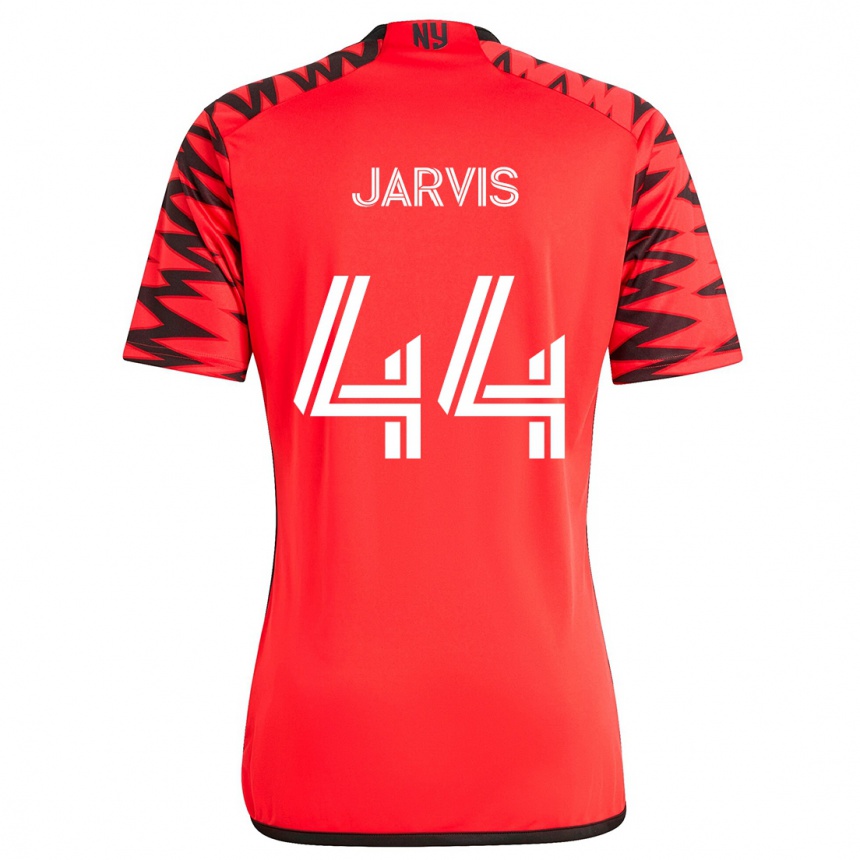 Niño Fútbol Camiseta Aiden Jarvis #44 Rojo Negro Blanco 2ª Equipación 2024/25 Perú