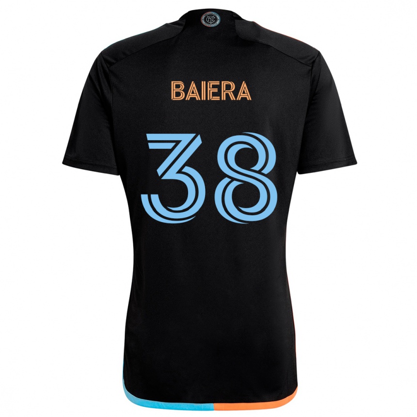 Niño Fútbol Camiseta Drew Baiera #38 Negro Naranja Azul 2ª Equipación 2024/25 Perú