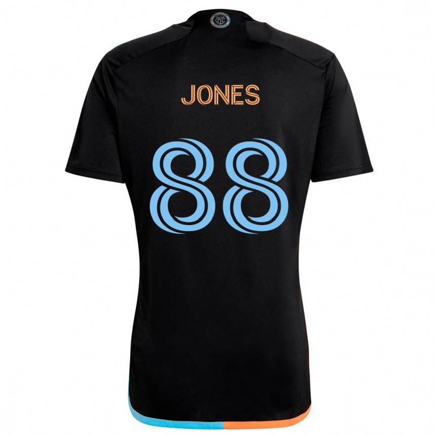 Niño Fútbol Camiseta Malachi Jones #88 Negro Naranja Azul 2ª Equipación 2024/25 Perú