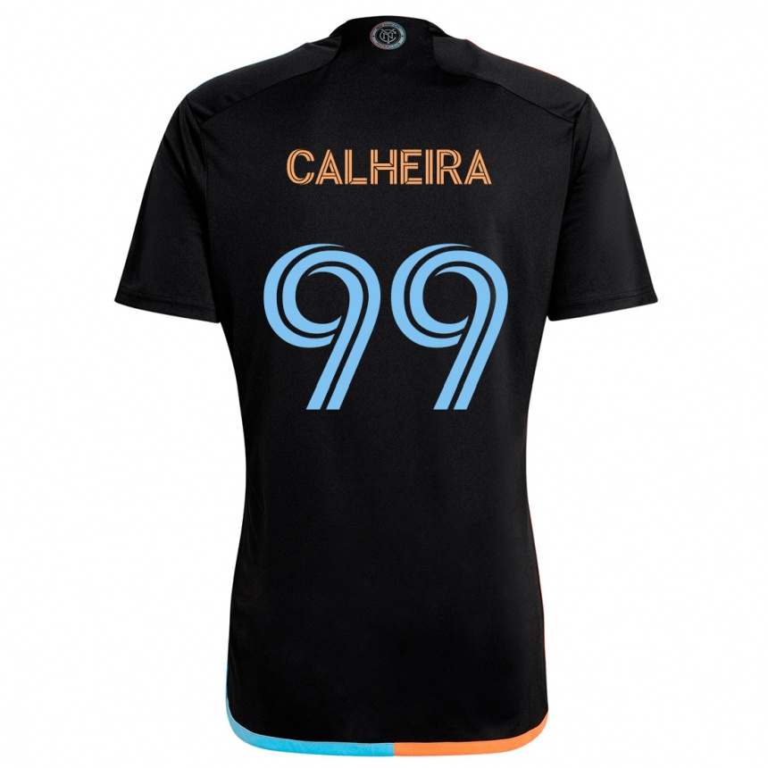 Niño Fútbol Camiseta Taylor Calheira #99 Negro Naranja Azul 2ª Equipación 2024/25 Perú