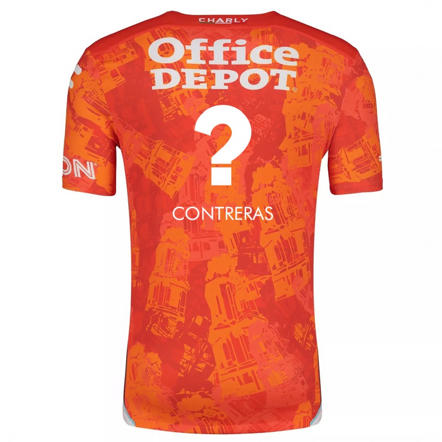 Niño Fútbol Camiseta Ari Contreras #0 Naranja Blanco 2ª Equipación 2024/25 Perú