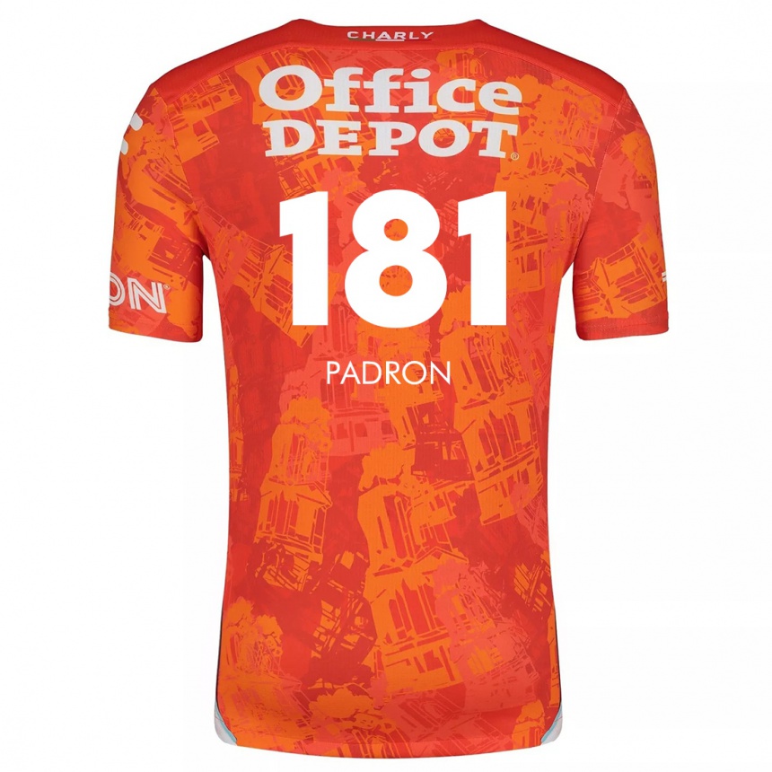 Niño Fútbol Camiseta Romeo Padrón #181 Naranja Blanco 2ª Equipación 2024/25 Perú