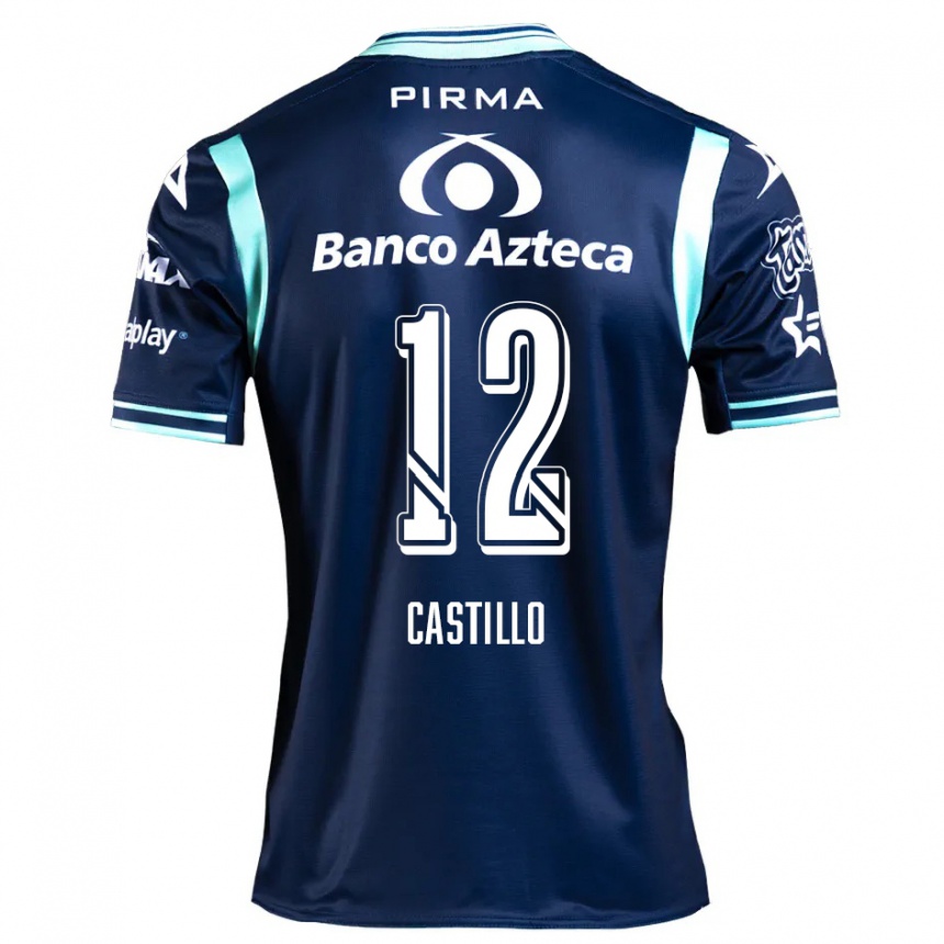 Niño Fútbol Camiseta Raúl Castillo #12 Azul Marino 2ª Equipación 2024/25 Perú