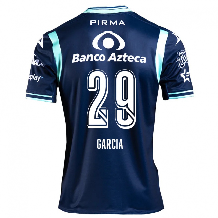 Niño Fútbol Camiseta Emiliano García #29 Azul Marino 2ª Equipación 2024/25 Perú