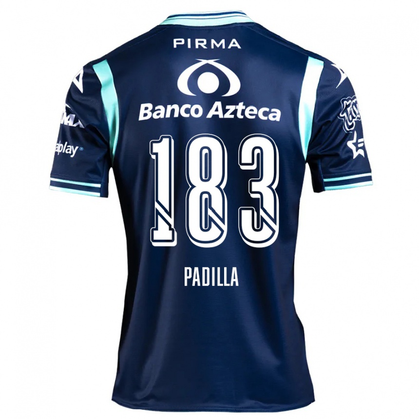 Niño Fútbol Camiseta Donovan Padilla #183 Azul Marino 2ª Equipación 2024/25 Perú