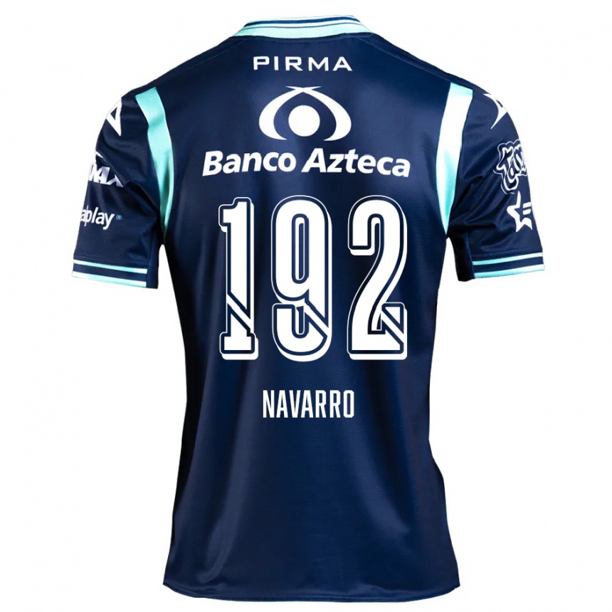 Niño Fútbol Camiseta Eduardo Navarro #192 Azul Marino 2ª Equipación 2024/25 Perú