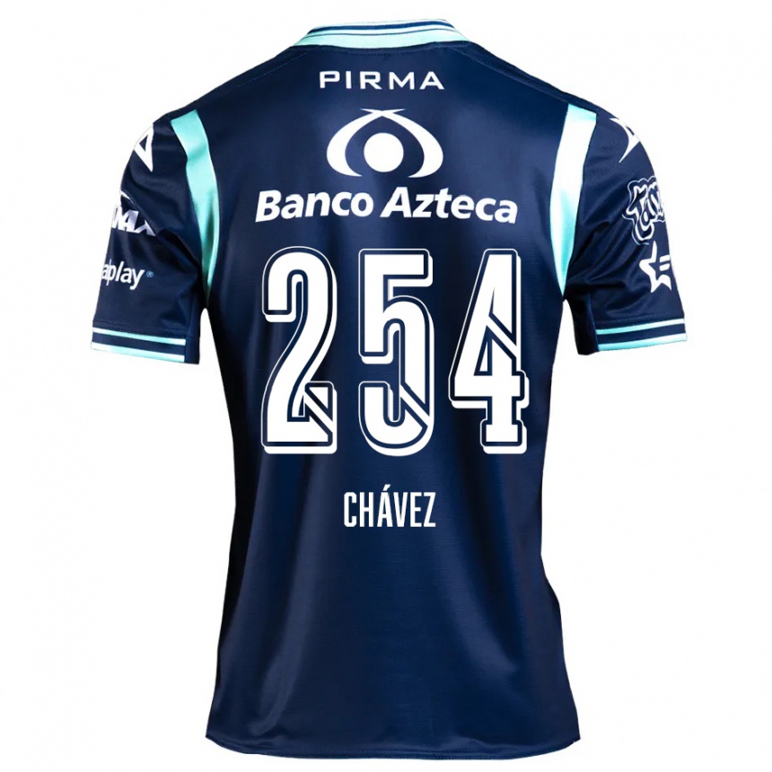 Niño Fútbol Camiseta José Chávez #254 Azul Marino 2ª Equipación 2024/25 Perú