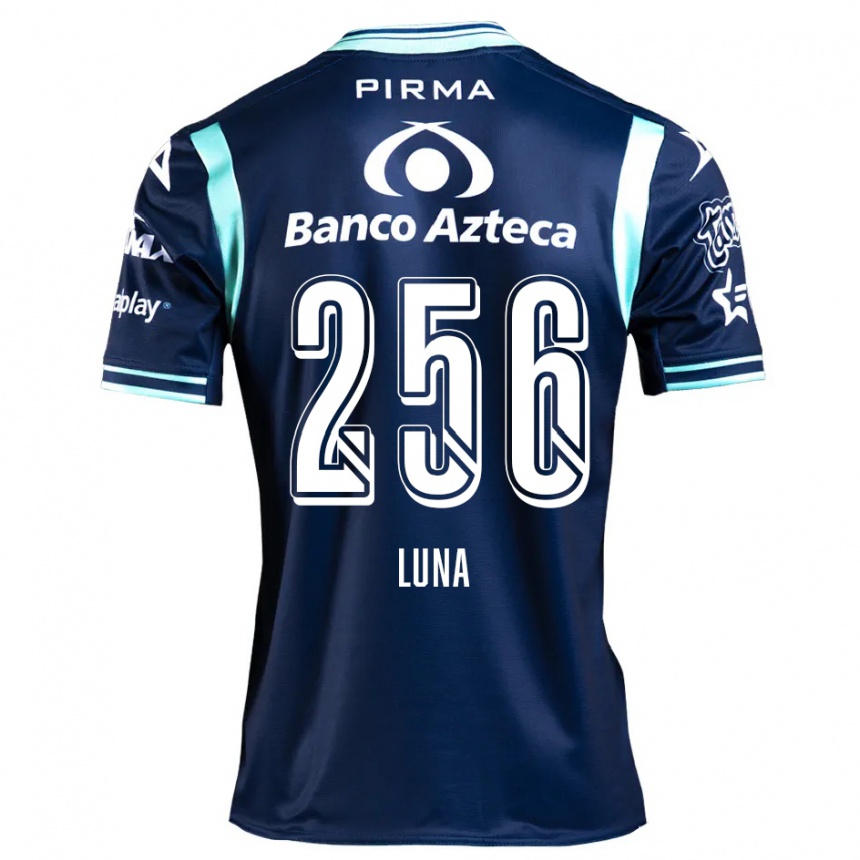 Niño Fútbol Camiseta Ángel Luna #256 Azul Marino 2ª Equipación 2024/25 Perú