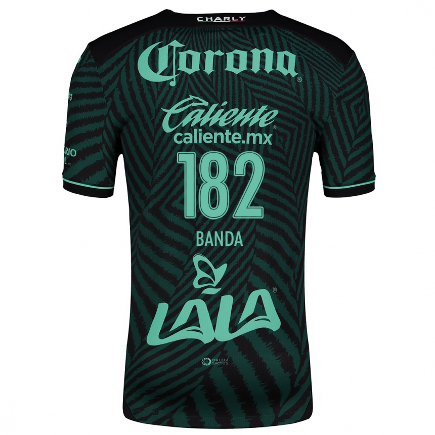 Niño Fútbol Camiseta Iker Banda #182 Verde Negro 2ª Equipación 2024/25 Perú