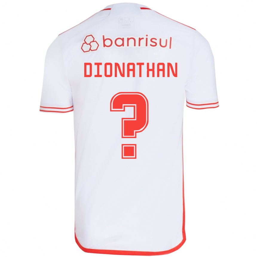 Niño Fútbol Camiseta Dionathan #0 Blanco Rojo 2ª Equipación 2024/25 Perú