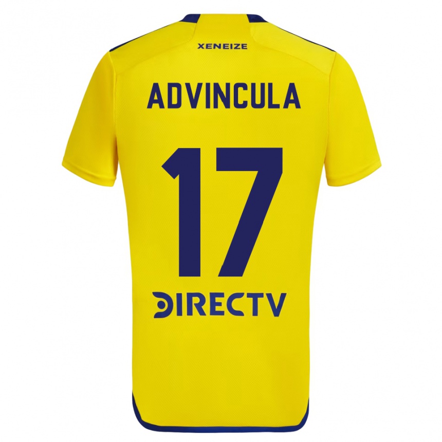 Niño Fútbol Camiseta Luis Advíncula #17 Amarillo Azul 2ª Equipación 2024/25 Perú