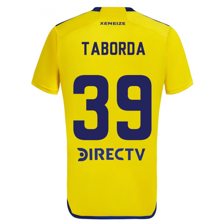 Niño Fútbol Camiseta Vicente Taborda #39 Amarillo Azul 2ª Equipación 2024/25 Perú