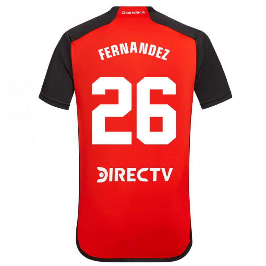 Niño Fútbol Camiseta Nacho Fernández #26 Rojo Negro Blanco 2ª Equipación 2024/25 Perú