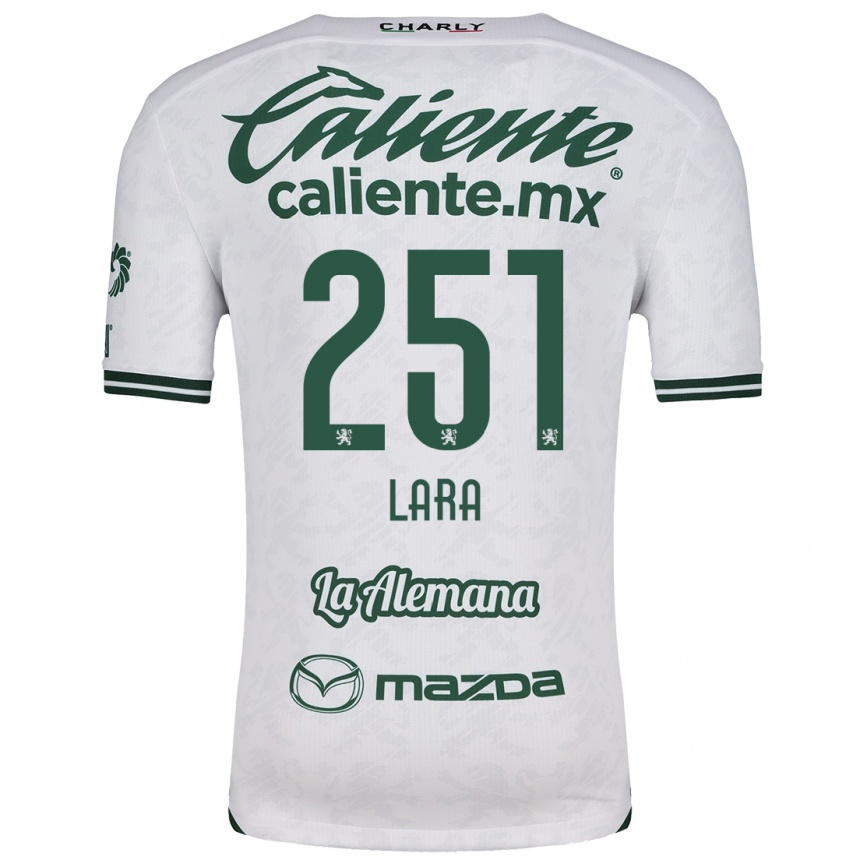 Niño Fútbol Camiseta Tristán Lara #251 Blanco Verde 2ª Equipación 2024/25 Perú