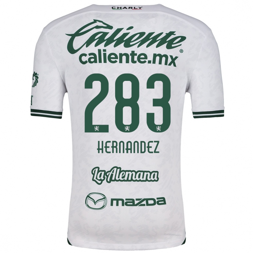 Niño Fútbol Camiseta Karin Hernández #283 Blanco Verde 2ª Equipación 2024/25 Perú