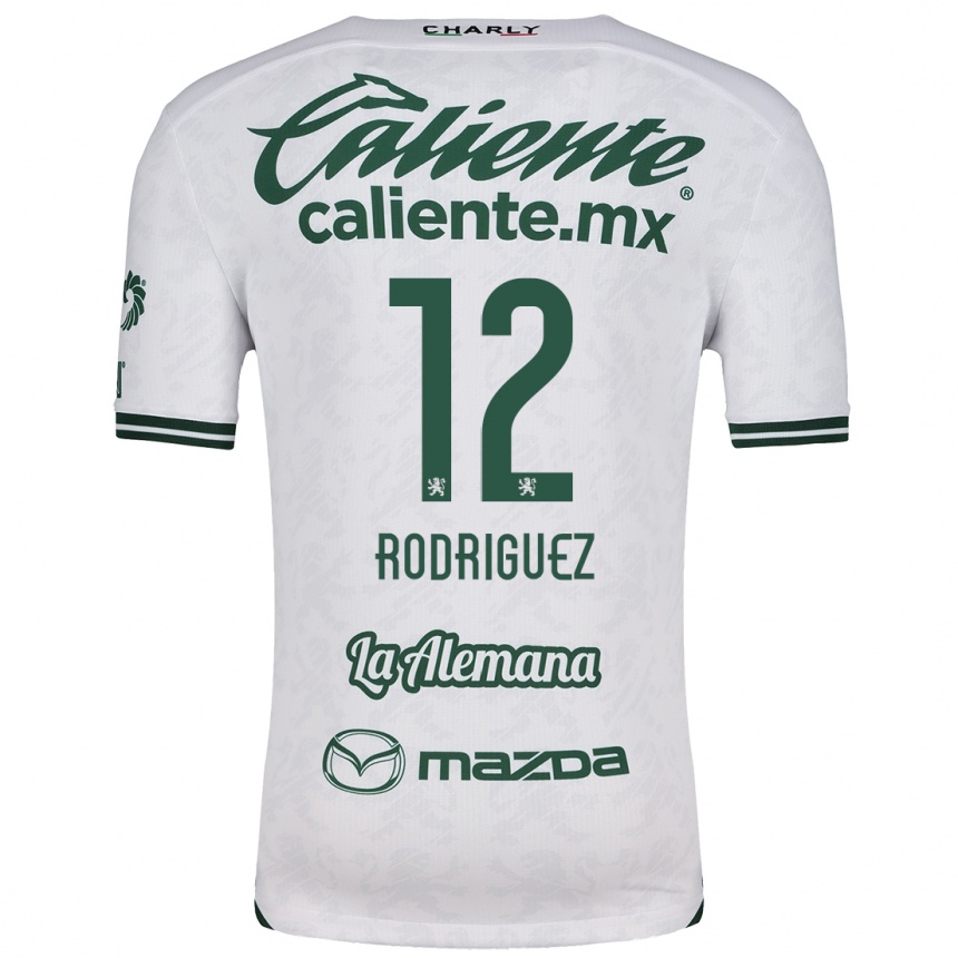 Niño Fútbol Camiseta Lixy Rodríguez #12 Blanco Verde 2ª Equipación 2024/25 Perú