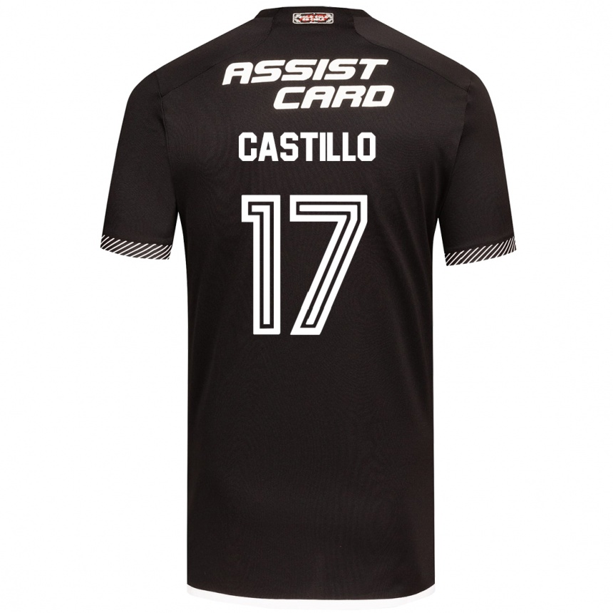 Niño Fútbol Camiseta Fabián Castillo #17 Blanco Negro 2ª Equipación 2024/25 Perú