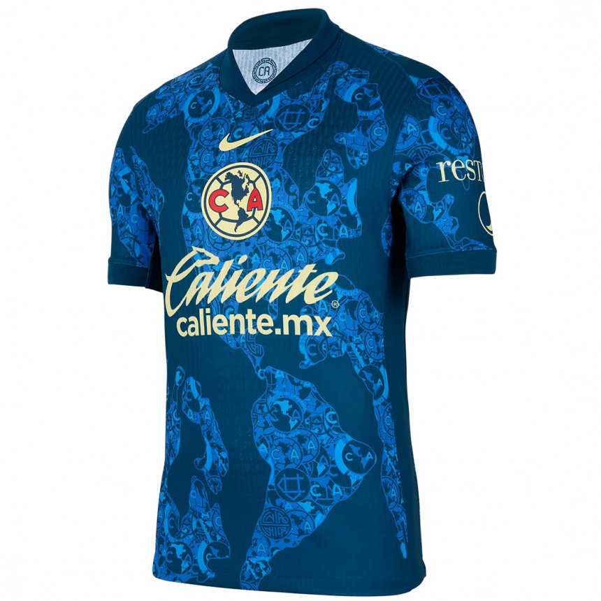 Niño Fútbol Camiseta Guillermo Ochoa #13 Azul Amarillo 2ª Equipación 2024/25 Perú