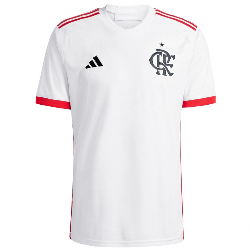 Niño Fútbol Camiseta João Alves #0 Blanco Rojo 2ª Equipación 2024/25 Perú