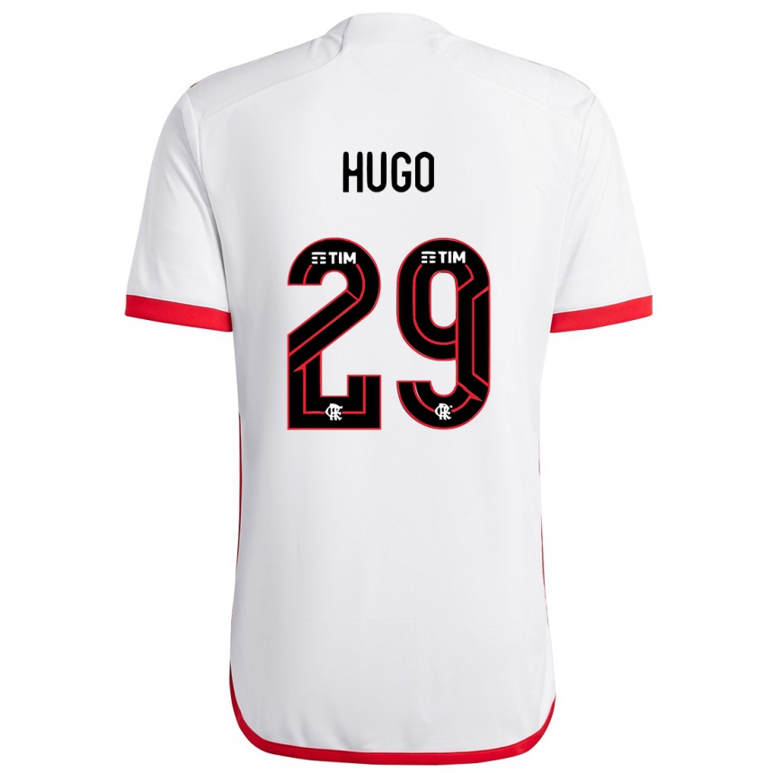 Niño Fútbol Camiseta Victor Hugo #29 Blanco Rojo 2ª Equipación 2024/25 Perú