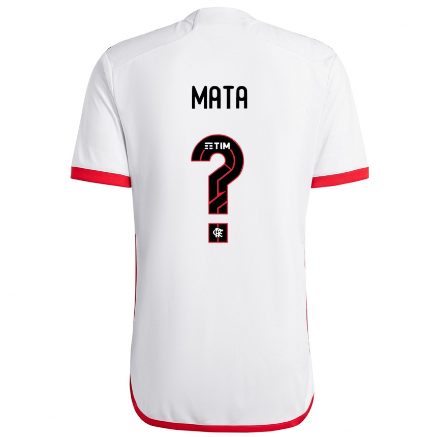 Niño Fútbol Camiseta Da Mata #0 Blanco Rojo 2ª Equipación 2024/25 Perú