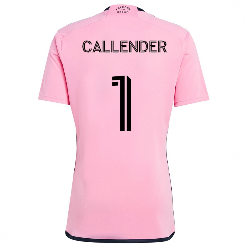 Hombre Fútbol Camiseta Drake Callender #1 Rosa 1ª Equipación 2024/25 Perú