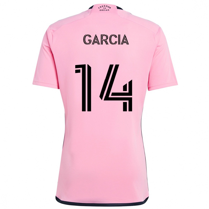 Hombre Fútbol Camiseta Santiago Garcia #14 Rosa 1ª Equipación 2024/25 Perú