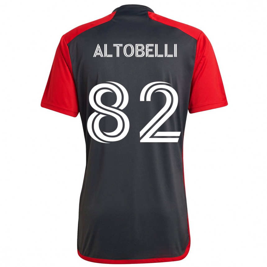 Hombre Fútbol Camiseta Julian Altobelli #82 Rojo Grayn 1ª Equipación 2024/25 Perú