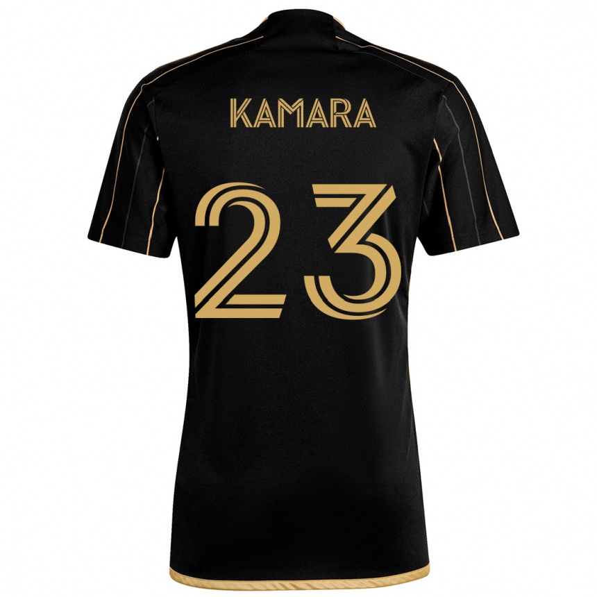 Hombre Fútbol Camiseta Kei Kamara #23 Oro Negro 1ª Equipación 2024/25 Perú