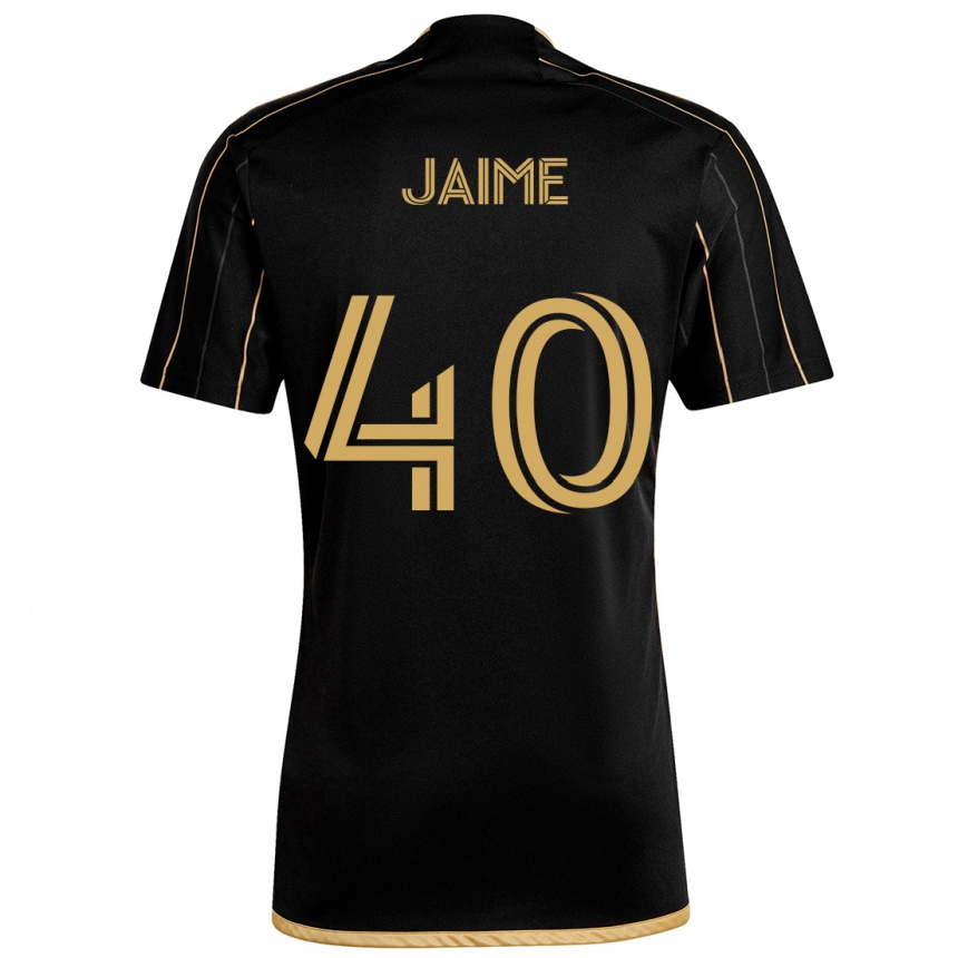 Hombre Fútbol Camiseta Christopher Jaime #40 Oro Negro 1ª Equipación 2024/25 Perú