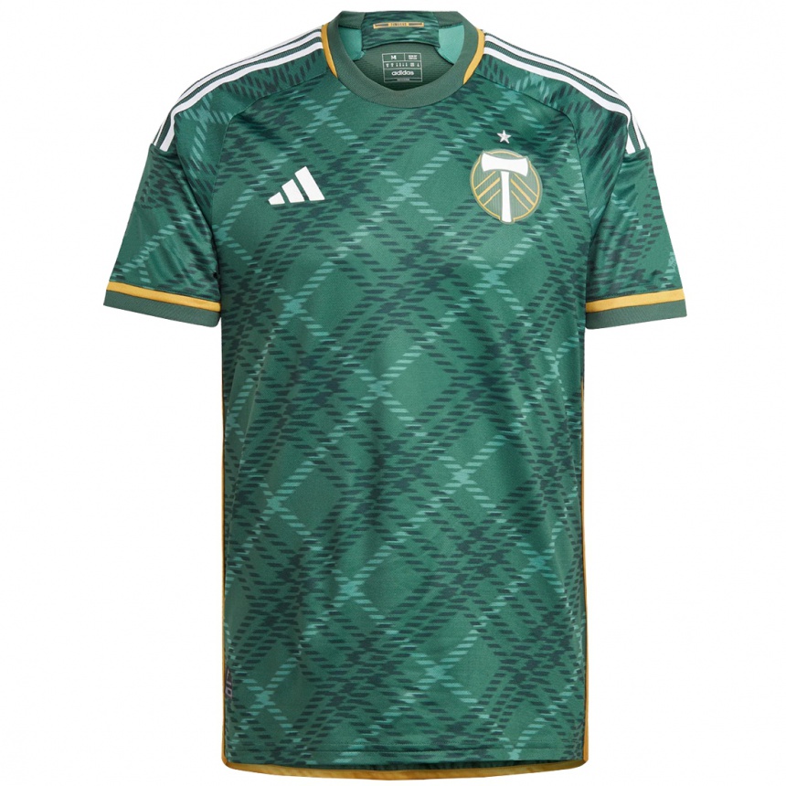 Hombre Fútbol Camiseta Kennan Van Pelt #0 Verde Naranja 1ª Equipación 2024/25 Perú