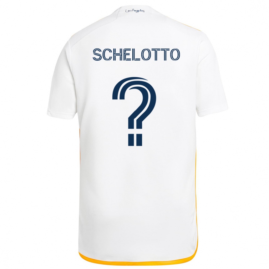 Hombre Fútbol Camiseta Nicolas Barros Schelotto #0 Blanco Amarillo 1ª Equipación 2024/25 Perú