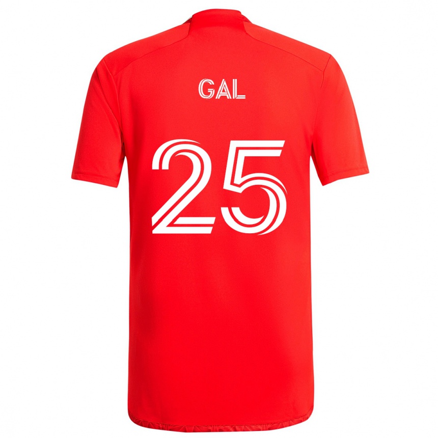 Hombre Fútbol Camiseta Jeff Gal #25 Rojo Blanco 1ª Equipación 2024/25 Perú