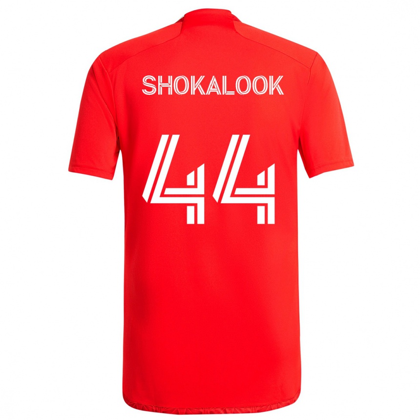 Hombre Fútbol Camiseta Jason Shokalook #44 Rojo Blanco 1ª Equipación 2024/25 Perú