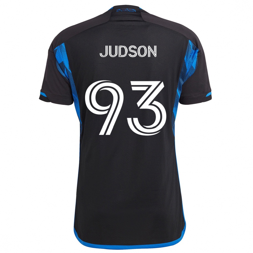 Hombre Fútbol Camiseta Judson #93 Azul Negro 1ª Equipación 2024/25 Perú