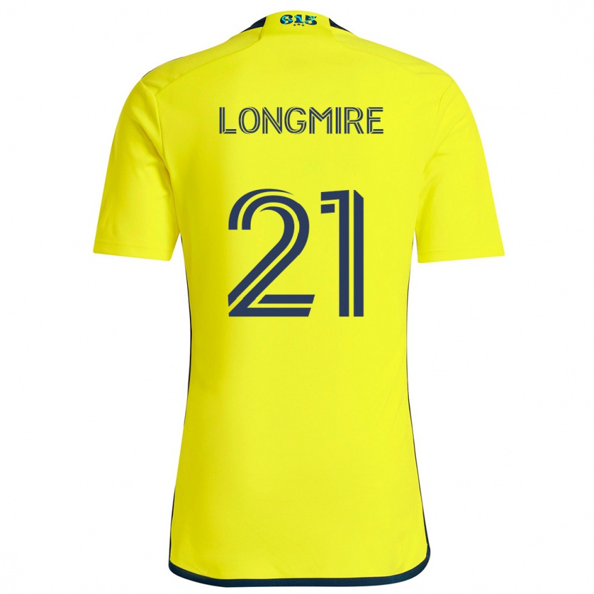 Hombre Fútbol Camiseta Ahmed Longmire #21 Amarillo Azul 1ª Equipación 2024/25 Perú